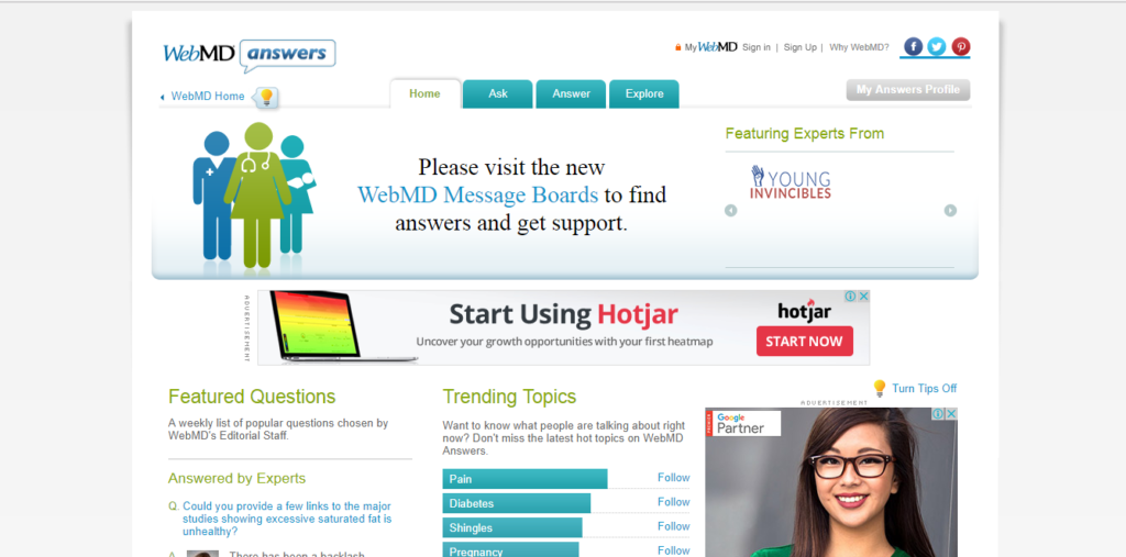 question and answer sites for seo webmd answer