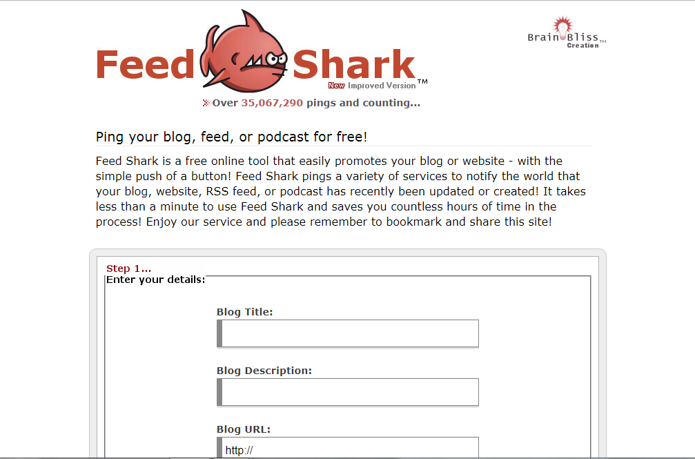 pinging sites feed shark