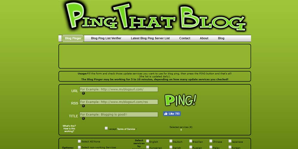 free ping submission sites ping that blog