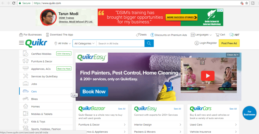 top best-free classified submission sites list quikr