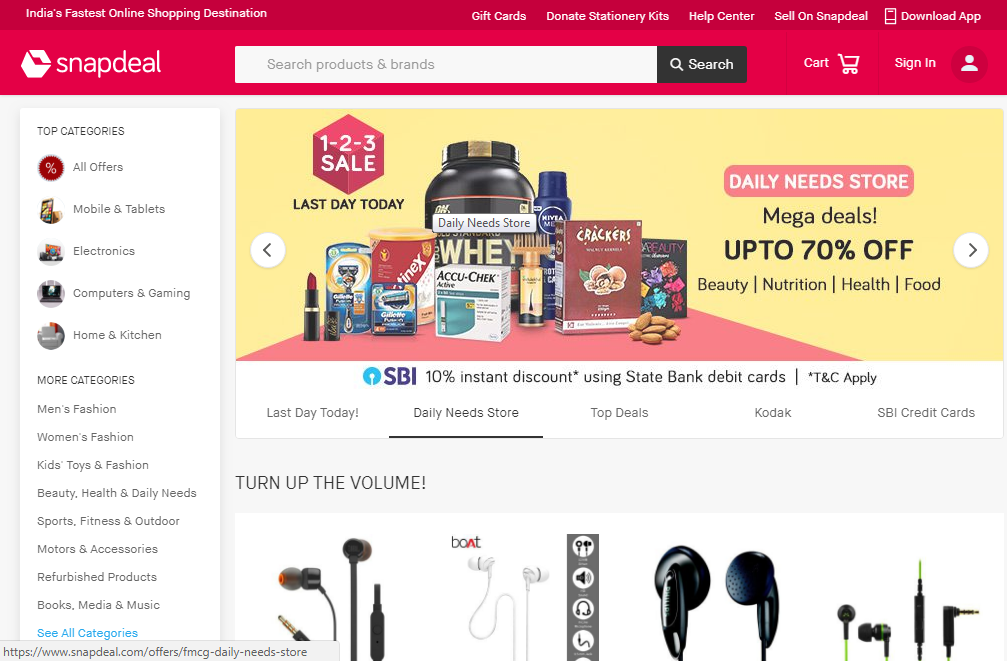 social shopping sites in india snapdeal